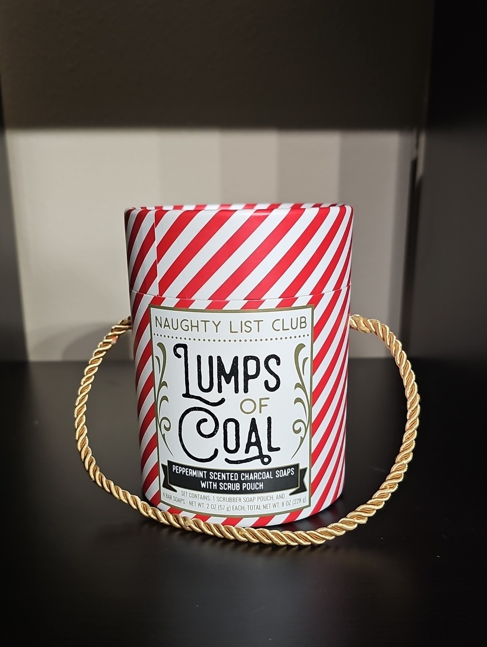 Lumps of Coal Peppermint Scented Soap Gift Set- NIB